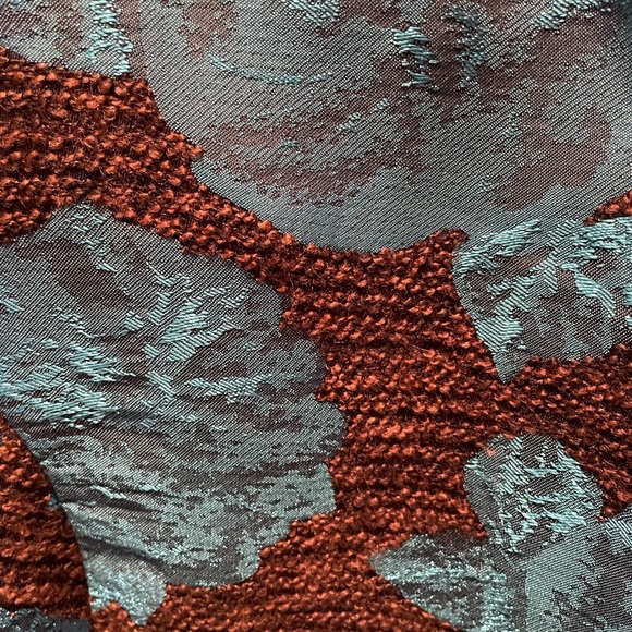 Joni B. Woman’s Brocade turquoise and brown blazer, size medium - Picture 5 of 11